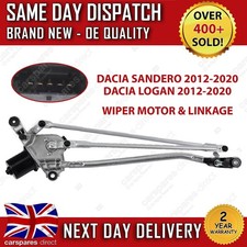 FOR DACIA SANDERO / LOGAN 2012-2020 FRONT WINDSCREEN WIPER MOTOR & LINKAGE