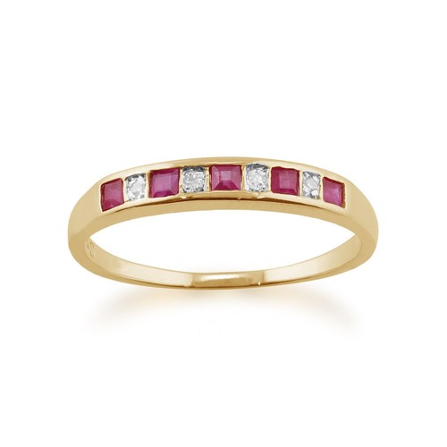 Classic square ruby - square, diamond