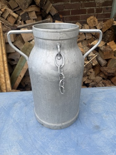Vintage french aluminium milk - aluminium,