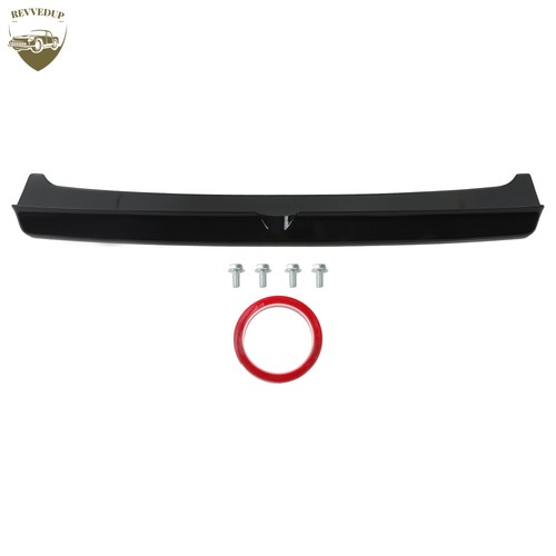 Spoiler black rear roof lip - spoiler,