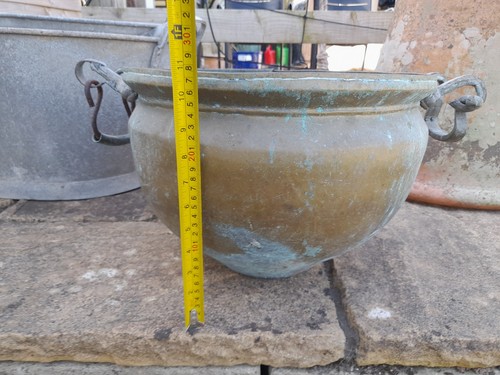 Large antique copper brass - large,