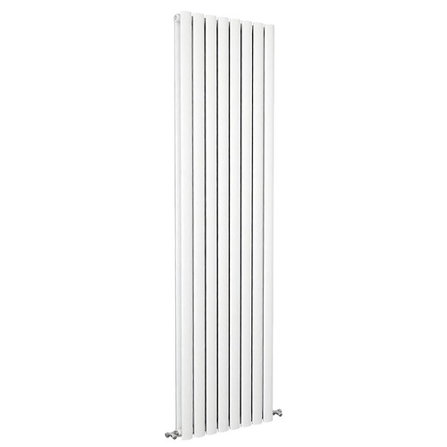White designer radiator - white,