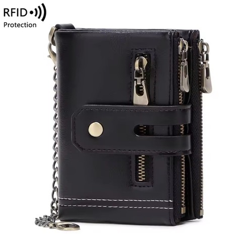 Biker black genuine leather - black,
