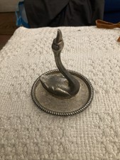 Vintage Silver Plated Swan
