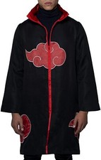 OFFICIAL NARUTO SHIPPUDEN AKATSUKI COSPLAY JACKET COAT BNWT ABY