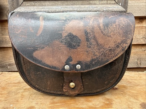 Antique leather shotgun - antique,