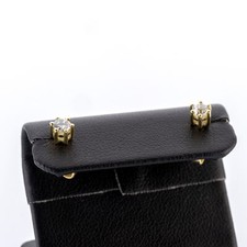 Stud earrings 585 gold with 0.36ct diamonds