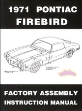 FIREBIRD MANUAL 1971 PARTS