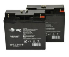 Raion 12V 18Ah Pride Mobility Go-Go Elite Traveller Plus HD 4 Battery - 2 PK