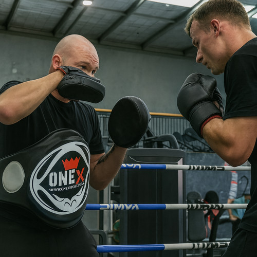 Belly pad kick strike - belly,