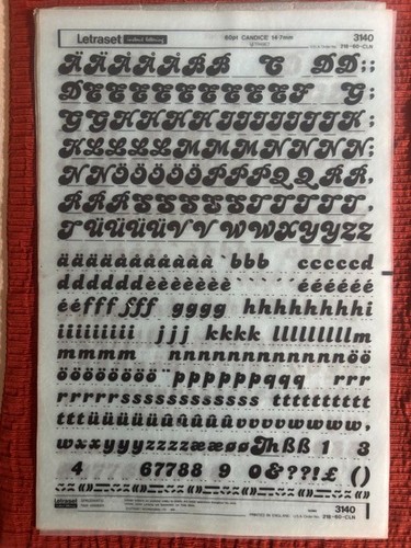 Three letraset instant - three,