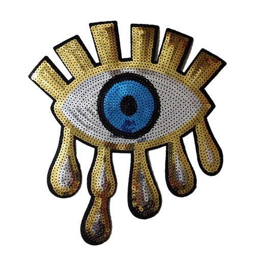 Iron evil eye patch - iron,