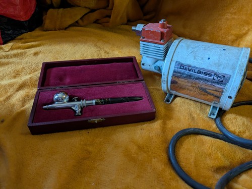 Vintage airbrush set - vintage,