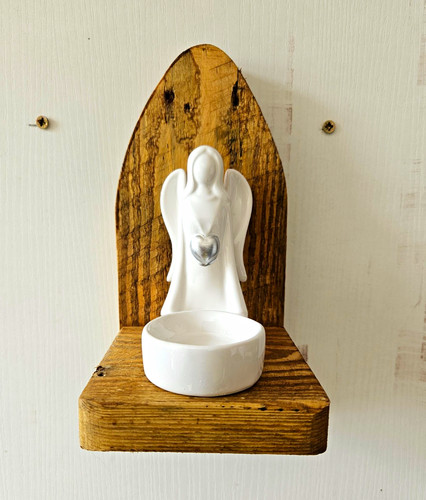 Wall mounted wooden tea - wall,
