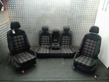 VOLKSWAGEN GOLF GTI SEAT SET FRONT & REAR TARTAN CLOTH MK7 2012 - 2020