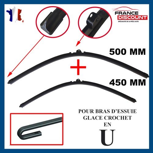 Flat windshield wipers - windshield, 500