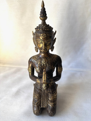 Antique thai buddha bronze - buddha,