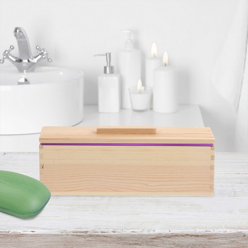 Wooden soap loaf mold - soap, lid