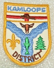 Beaver KAMLOOPS DISTRICT Boy Scout Uniform Badge Canadian (BCK3A)  