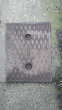 Old manhole cover - old,