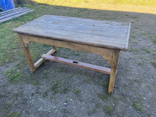 Vintage pine kitchen table - kitchen, /