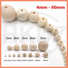 Natural Round Wooden Balls