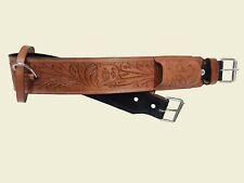 HORSE BACK FLANK REAR CINCH GIRTH LEATHER WESTERN SADDLE TOOLED