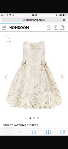 Monsoon girls ivory gold - monsoon,
