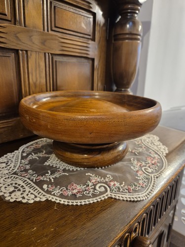 Vintage oak fruit - , bowl,