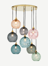 Made.com - Ilaria Extra Large Cluster Pendant, Multicolour & Brass (Sealed pack)