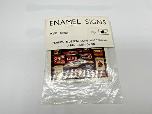 Model railway gauge enamel - model,