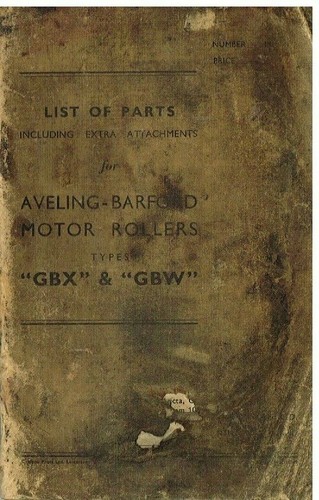 Aveling barford gbx - gbx, mk1