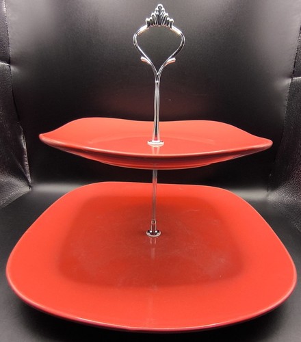 Red square tier - cake, stand