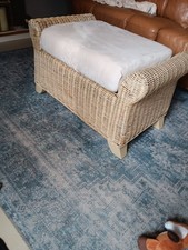 Outsunny Rattan Footstool with