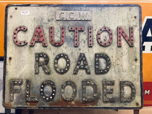 Vintage caution road - vintage,