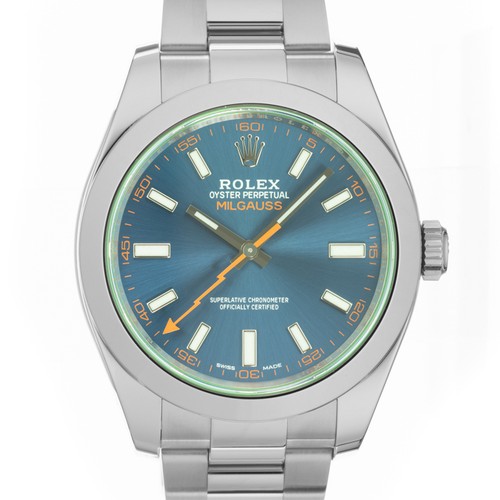 Rolex milgauss 116400gv blue - milgauss, z-blue