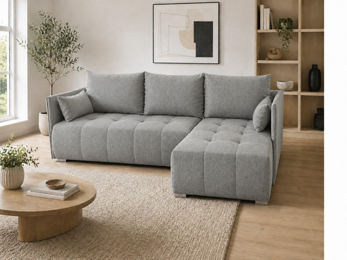 Corner sofa bed with storage - with,