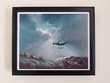 Frank Wootton Aircraft print  'Lancasters Crossing The Alps'  FRAMED