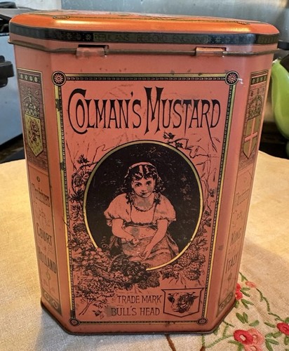 Vintage colmans mustard - vintage, tin