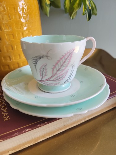 Vintage shelley trio teacup - trio,
