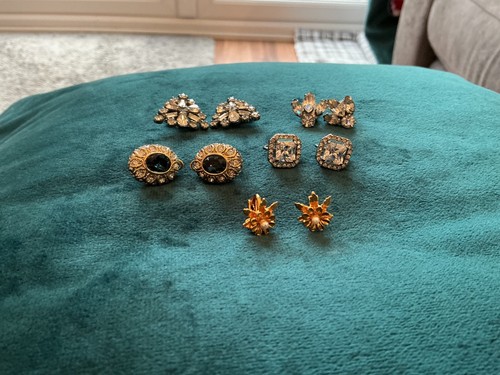 Earrings pairs clip ons - 5,