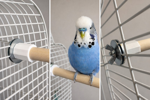 Screw fit wooden bird perches - fit,