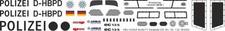 Decal 593 EC 135 Police Bavaria D-HBPD