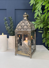 Vintage Style Glass Candle