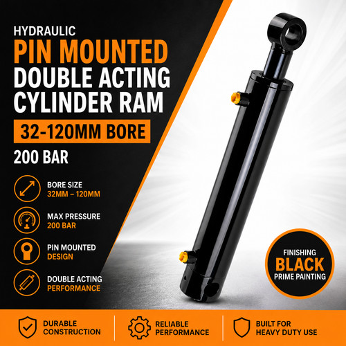 Hydraulic pin mounted double - mounted,