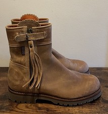 NEW Penelope Chilvers Cropped Leather Tassel Boot 41 