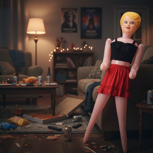 Realistic inch pink blow up - realistic, blow-up