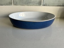 Blue Denby Oval Serving Dish imperial blue large serving dish 28.5cm 