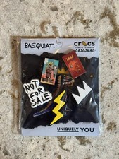 Crocs Jean-Michel Basquiat 5 Pack Jibbitz Shoe Charms Brand New 100% Authentic!