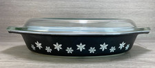 Vintage Oval Pyrex Black